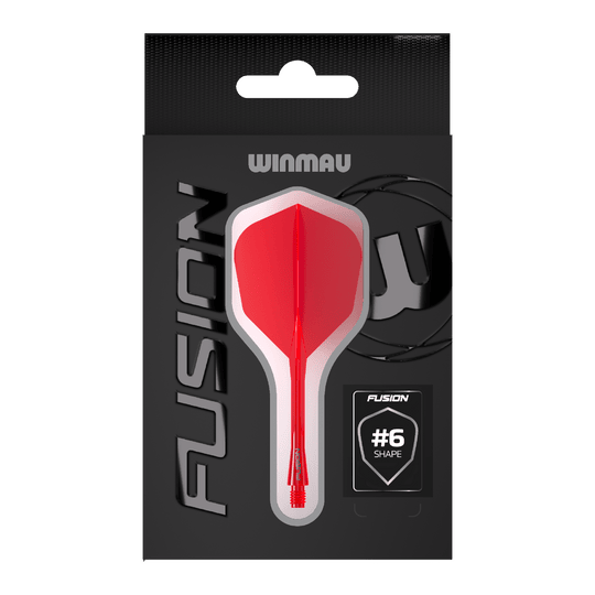 Winmau Fusion Flight Shaft System No6 Red Hier ist das Winmau Fusion Flight-Shaft-System No6 in Rot abgebildet. Dieses Produkt ist ideal für Dartspieler geeignet.