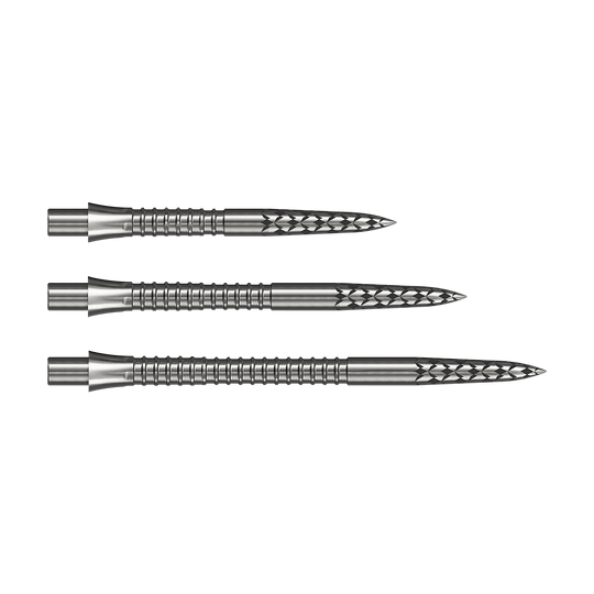Mission Caliburn EVO dart tips GV logo - silver Mission Caliburn EVO Dartspitzen GV-Logo in Silber. Diese Dartspitzen sind hochwertiges Zubehör für das Darts-Spiel.
