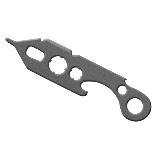 Das Bild zeigt das Produkt "Dart Multitool". Es ist ein kompaktes, multifunktionales Werkzeug aus Metall.
