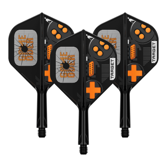 Target K-Flex Game Over No2 Standard Flights Target K-Flex GameOver No2 Standard Flights, 19 mm im Set. Die Abbildung zeigt die Flights in einer Verpackungseinheit.