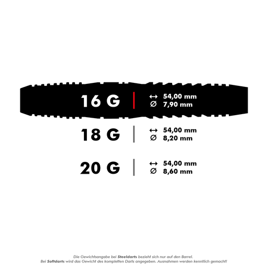 Harrows Fire High Grade Alloy soft darts