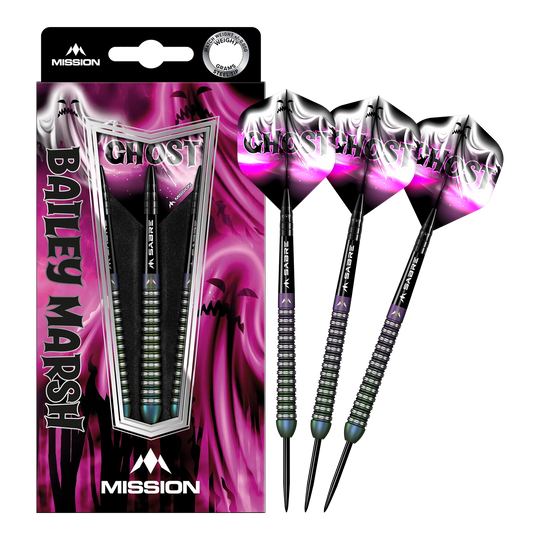 Mission Bailey Marsh Ghost Steel Darts - 23g