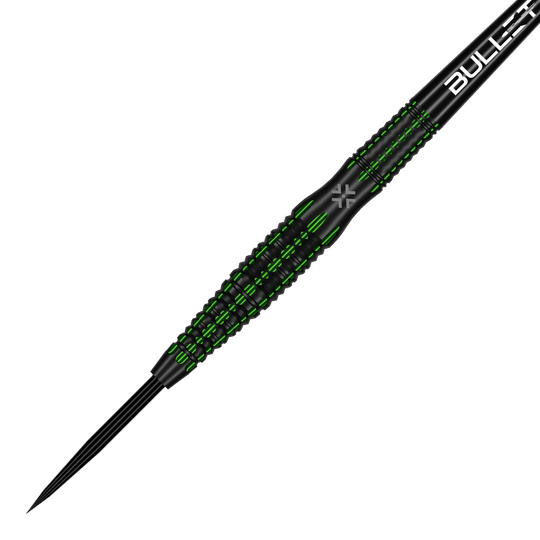 Bullet Poison steel darts Hier ist der Bullet Poison Steeldart aus einer anderen Perspektive zu sehen. Diese Steeldarts sind für beste Ergebnisse konzipiert.