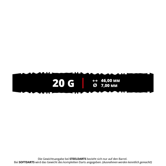 Shot Alchemy Auro Softdarts - 20g Abgebildet sind die Shot Alchemy Auro Softdarts mit einem Gewicht von 20g. Diese Darts sind für Softdartspiele konzipiert.
