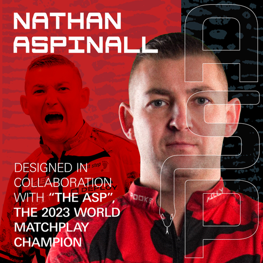 Target K-Flex Nathan Aspinall No6 Flights Gezeigt werden Target K-Flex Nathan Aspinall No2 Standard Flights. Die Flights sind Teil einer professionellen Dart-Ausstattung.
